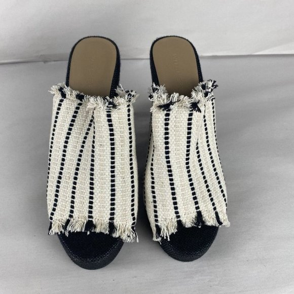 Witchery Shoes - Women's Witchery Size 39 Multicolored Woven Fabric Cover Platform Wedge Shoes